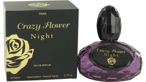 CRAZY Flower Night Eau de Parfum EDP 3.3 oz / 100 ml for Women * NEW SEALED BOX