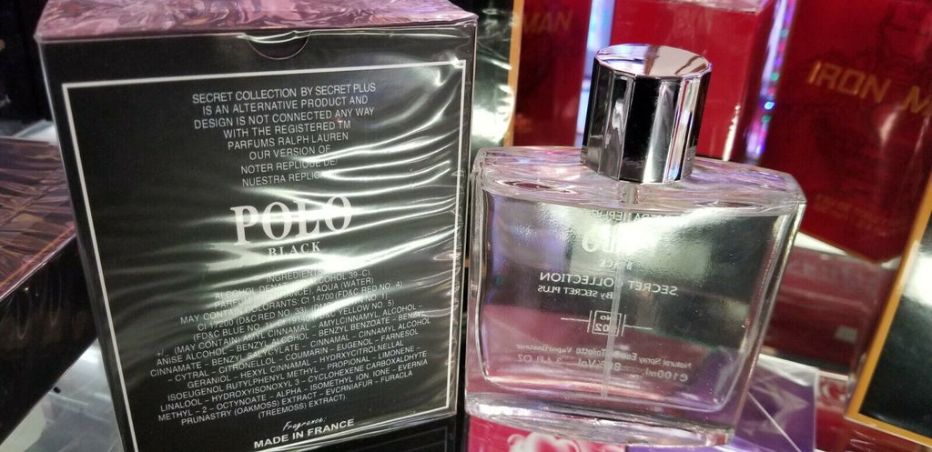BLACK POLO by Secret Plus Polo No.502 3.4 oz EDT Spray ** NEW SEALED BOX
