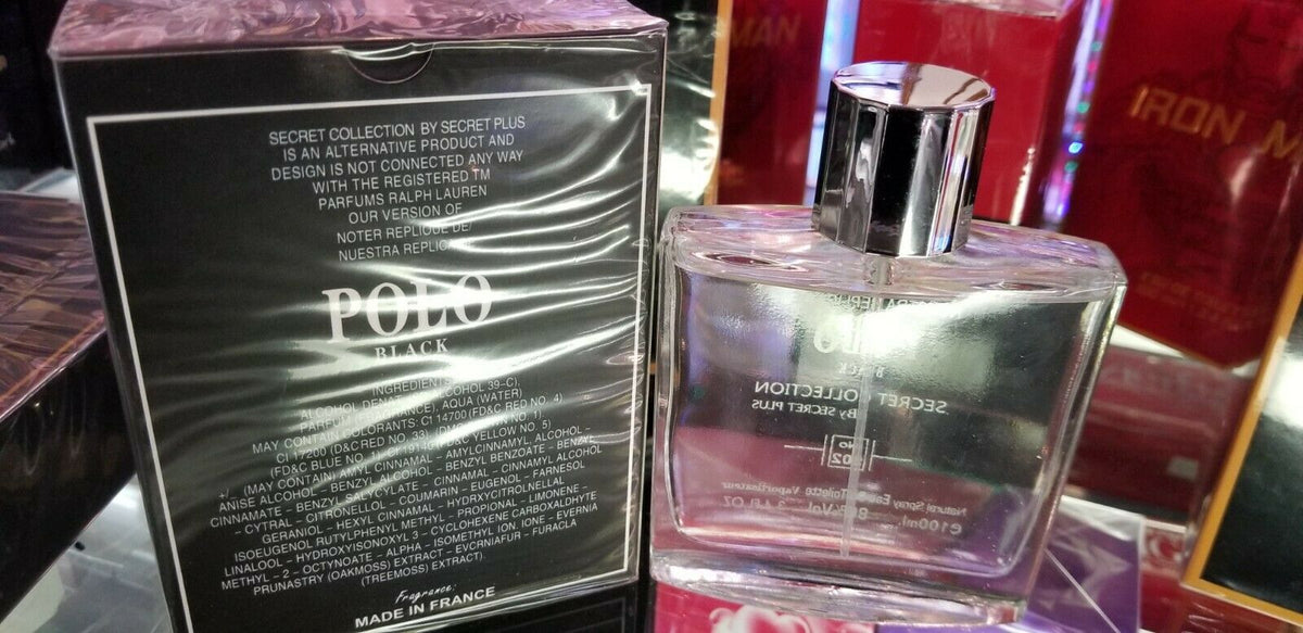 BLACK POLO by Secret Plus Polo No.502 3.4 oz EDT Spray ** NEW SEALED BOX